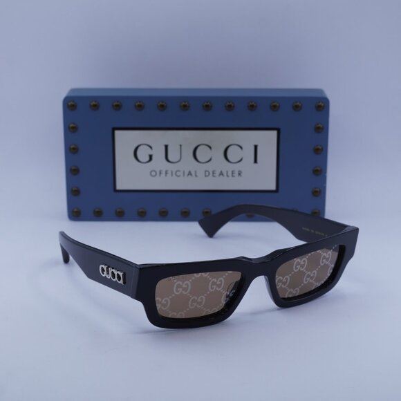 Gucci GG1838S 005 Cat Eye Sunglasses - Shiny Grey - Picture 4 of 10